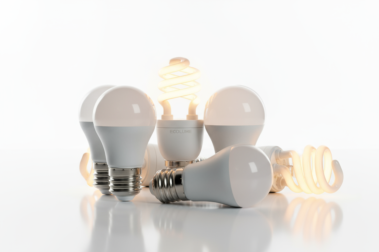 Energy-efficient LED light bulbs offering 800 lumens of brightness, designed for both residential and commercial spaces.